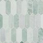 MS International Icelandic Green 12" x 12" Polished Marble Picket Mosaic Tile, , large