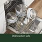 Cuisinart 10-Piece Nonstick Stainless Steel Cookware Set in Matte White, , large