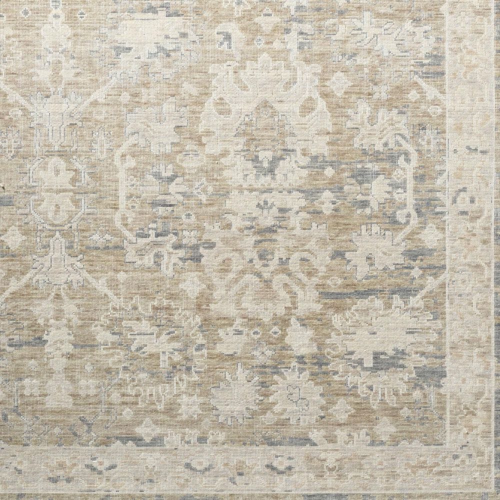 Surya Once Upon a Time Light Brown, Light Gray, Tan, Ivory and Gray 1'11" x 2'11" Area Rug, , large