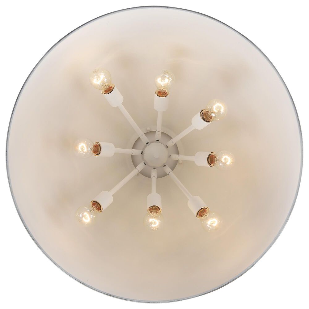 Golden Lighting Alison 8-Light Pendant with Antique Ivory Shade in Vintage Gold, , large