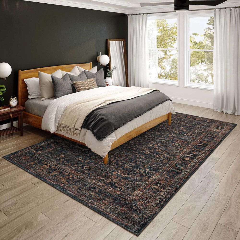 Dalyn Rug Company Jericho Traditional 5&#39; x 7&#39;6&quot; Midnight Indoor/Outdoor Area Rug, , large