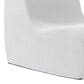 Jaxx Uptown Modern Armless Accent Chair in Boucle White, , large