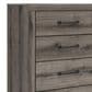 Ashley Graystorm 5-Drawer Chest in Weathered Gray, , large