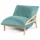 Jaxx Saxx Lush Velvet Bean Bag Lounge Chair in Turquoise, , large