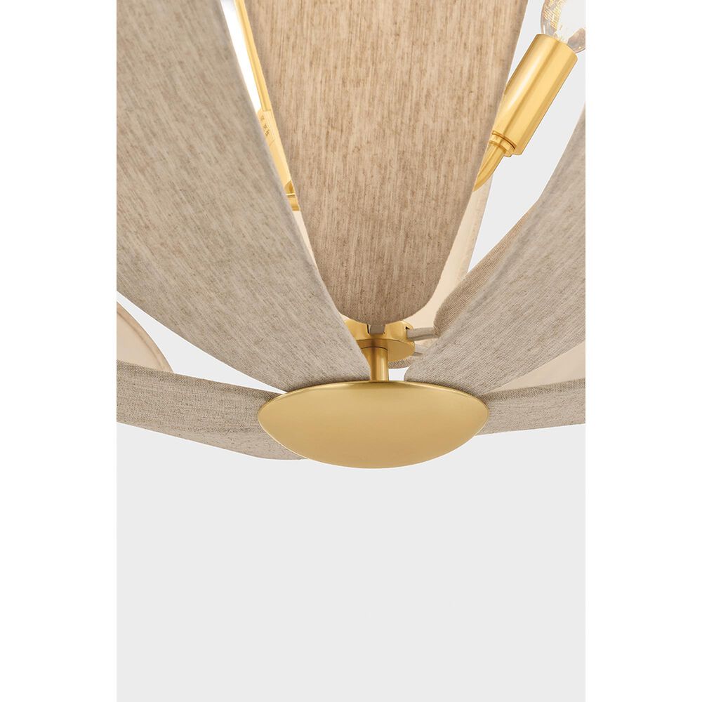 Mitzi Lighting Nadine 6-Light Chandelier in Aged Brass, , large