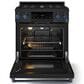 Thor Kitchen Gordon Ramsay 4.55 Cu. Ft. 30" Professional Natural Gas Range with Navy Blue Handle Kit in Black, , large