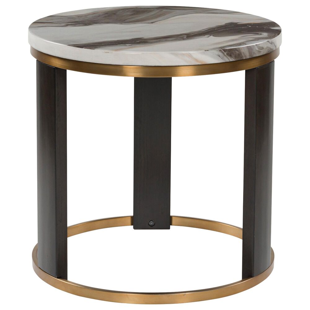 Ashley Jazmore End Table in Brown and Brass, , large