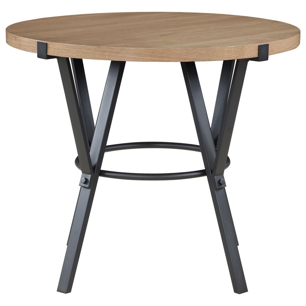 Steve Silver Co. Magnolia 42&quot; Round Counter Height Table in Black and Sand - Table Only, , large
