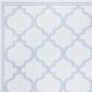 Safavieh Bermuda Geometric 8" x 10" Ivory and Light Blue Indoor/Outdoor Area Performance Rug, , large