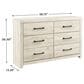Ashley Cambeck 5-Piece Queen Bedroom Set in Whitewash, , large