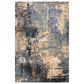 RIZZY Evolution Teal, Grey, Black, Brown, Beige and Ivory 10" x 14" Area Rug, , large
