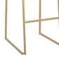 Lumisource Mara Barstool with White Cushion in Gold (Set of 2), , large
