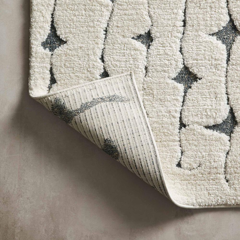 Loloi II Hagen 3&#39;7&quot; x 5&#39;7&quot; White and Navy Area Rug, , large