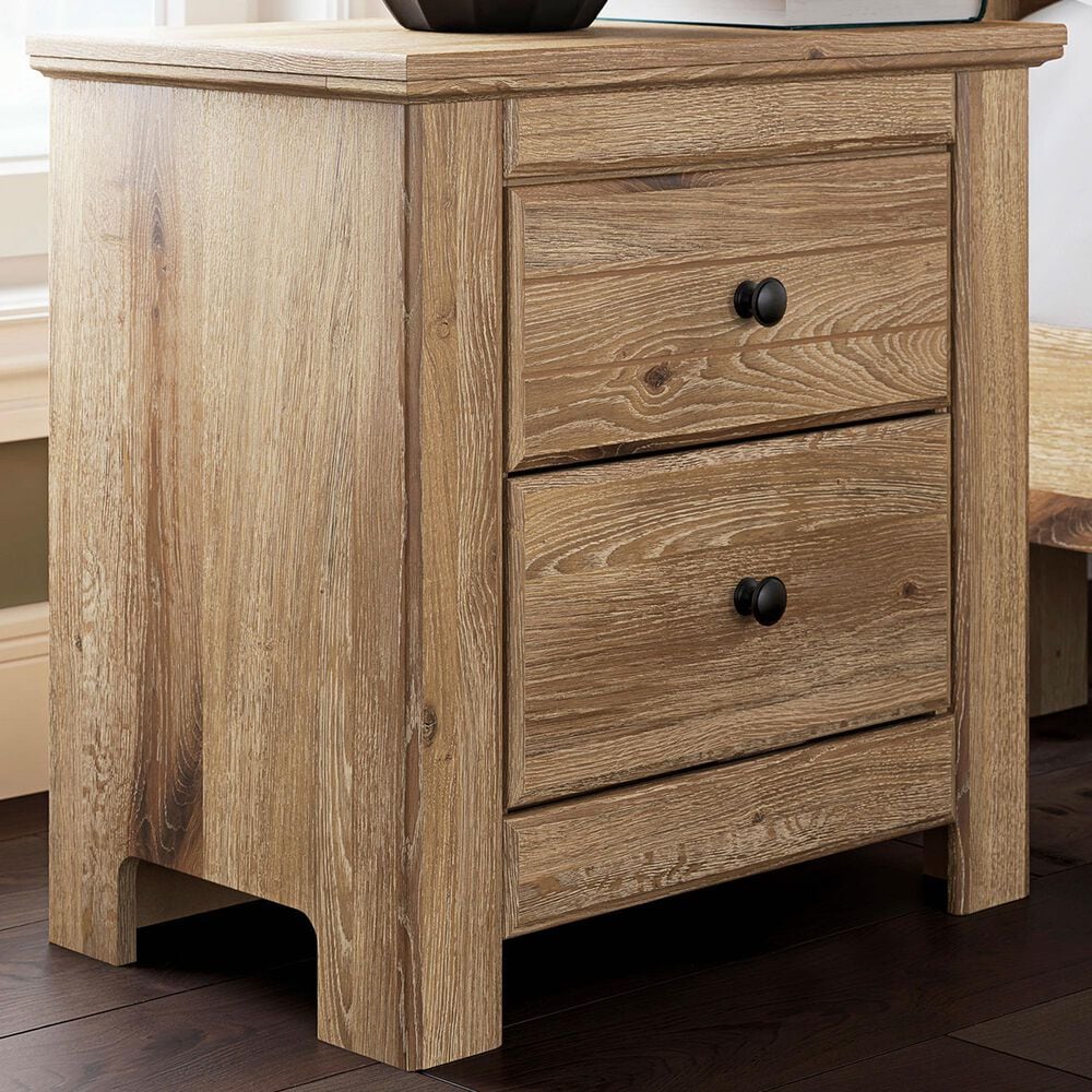 Ashley Makidern 2-Piece Queen Storage Bedroom Set with Two Drawers in Natural Brown, , large
