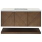 James Martin Vanities Marcello 48" Wall Mounted Single Bathroom Vanity in Chestnut with 3 cm Lime Delight Quartz Top and Rectangular Sink, , large