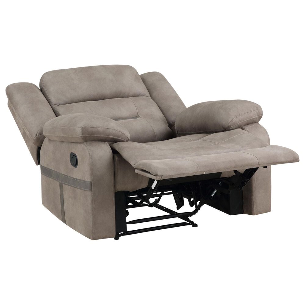 Steve Silver Abilene Manual Recliner in Tan, , large