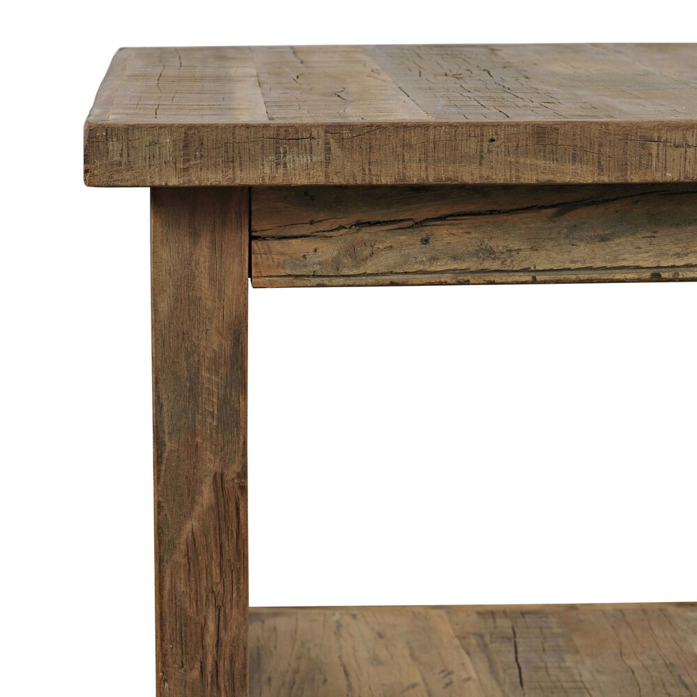 Waltham Reclamation 1-Shelf End Table in Brown, , large
