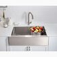 Kohler Strive 35.5" Single Bowl Farmhouse Kitchen Sinks in Stainless Steel, , large