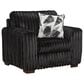 Arapahoe Home Lush Stationary Back Chair in Black, , large