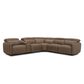 Interlochen 6-Piece Power Reclining Leather Sectional with Power Headrest in York Chestnut, , large