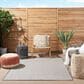 Nourison Courtyard Ivory and Charcoal 5" x 7" Indoor/Outdoor Area Rug, , large
