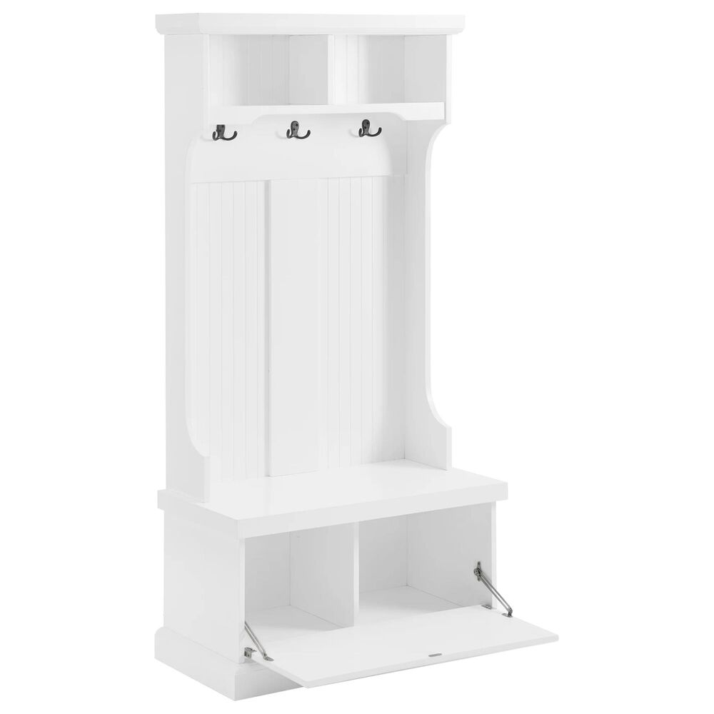 Crosley Furniture Shoreline Hall Tree in White NFM