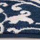 Central Oriental Terrace Tropic Mcbee 3"3" x 5" Sapphire and Snow Area Rug, , large