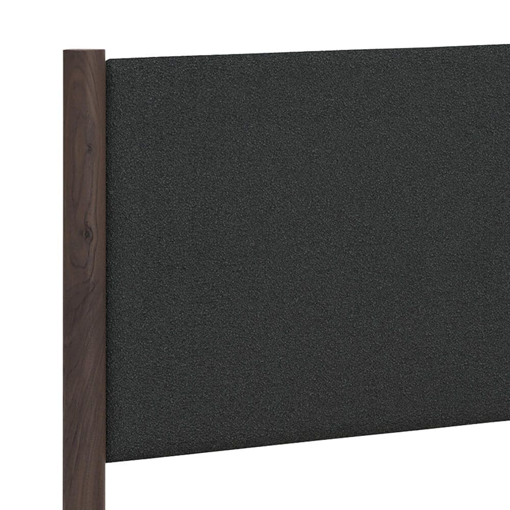 Ashley Pamytta Twin Upholstered Panel Platform Bed in Rich Brown, , large