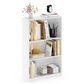 HOMLUX 3-Tier Display Bookshelf with Adjustable Shelves in White, , large