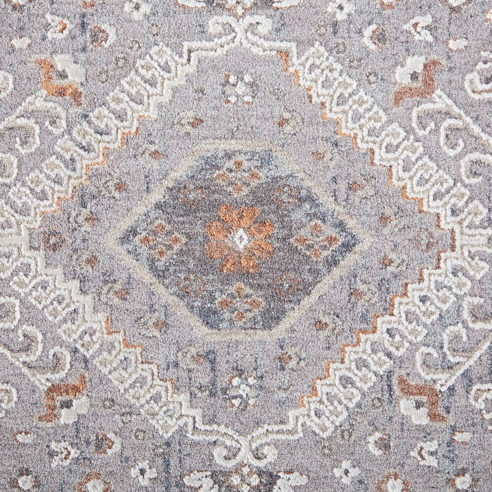 Feizy Francisco Oriental 4&#39; x 6&#39; Gray and Rust Area Rug, , large