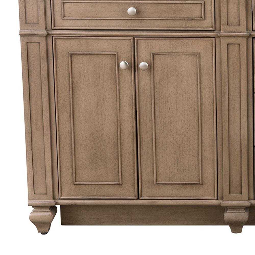 James Martin Bristol 72" Double Bathroom Vanity Cabinet in Whitewashed Walnut, , large