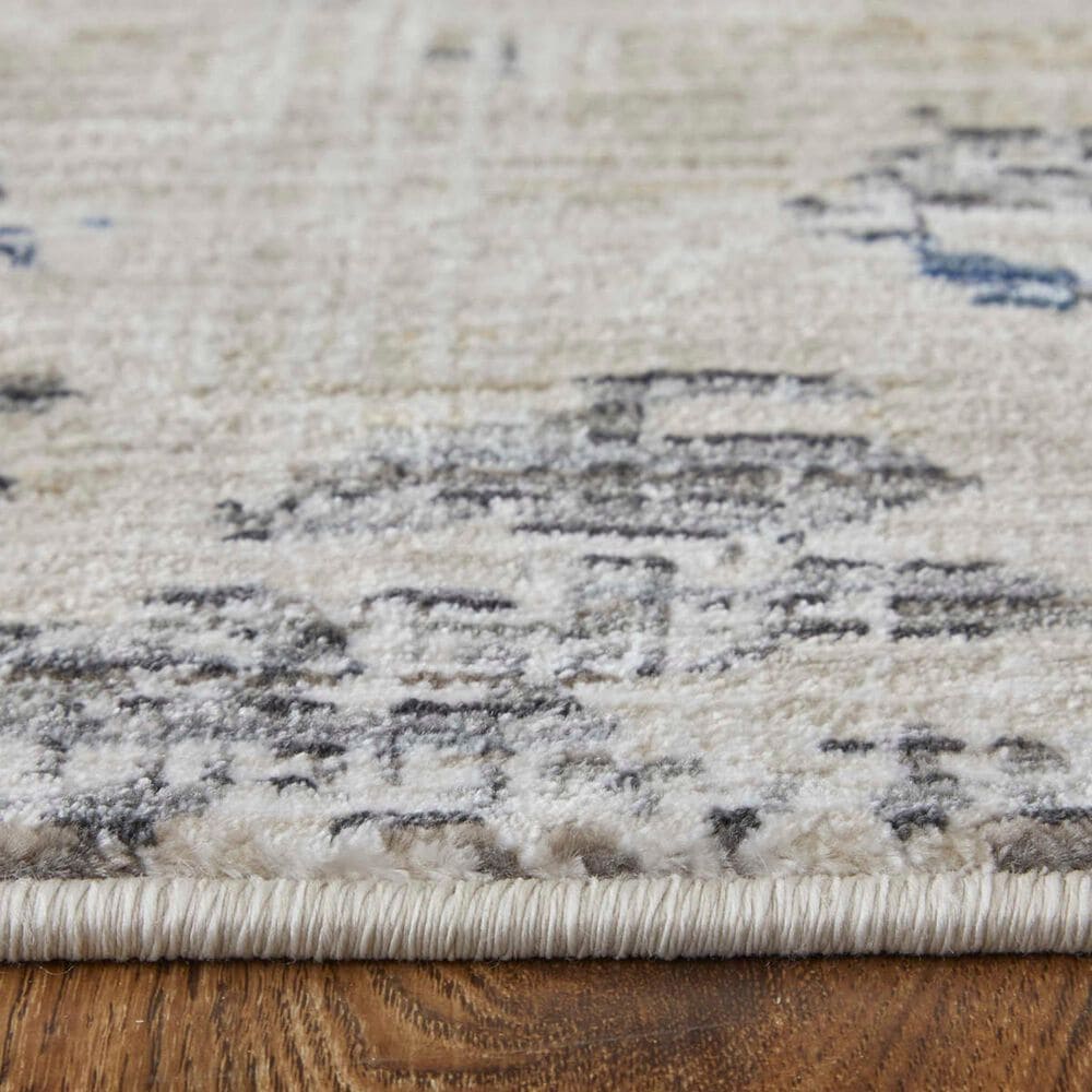 Feizy Sonora 39NUF 6&#39;7&quot; x 9&#39;6&quot; Ivory and Multicolor Area Rug, , large