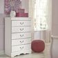 Ashley Anarasia 5 Drawer Chest in White, , large
