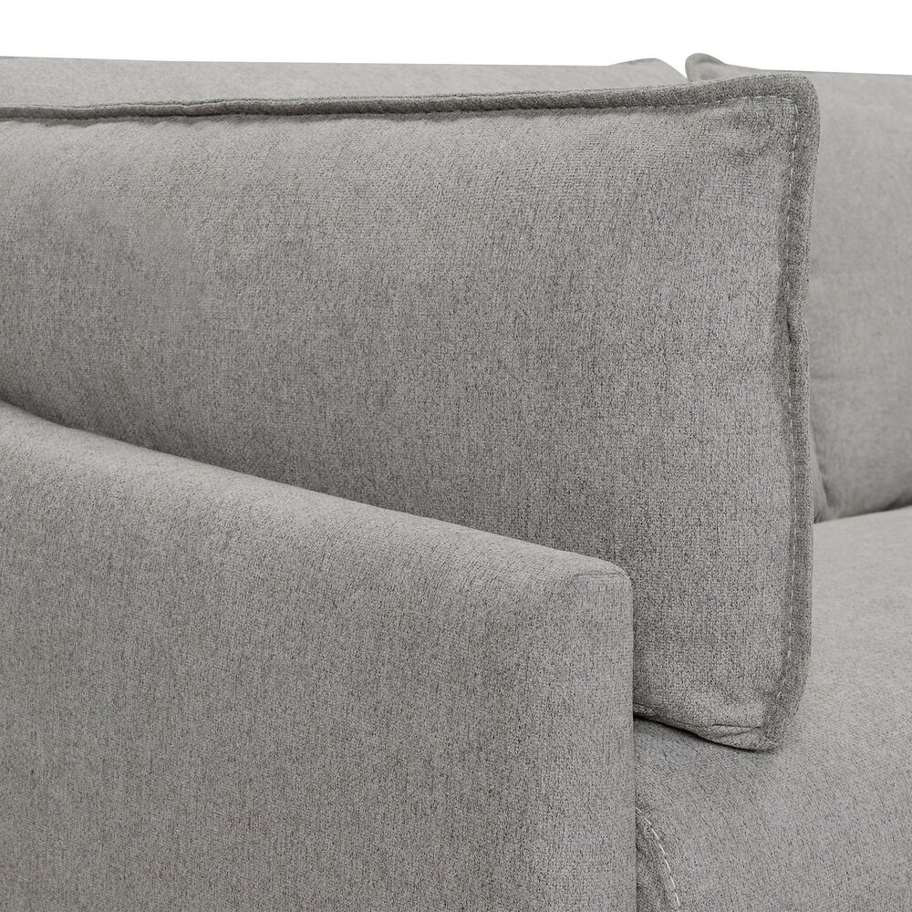 Blue River Juliett Power Reclining Sofa in Gray Pebble and Black, , large
