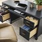 Riva Ridge Alexander 3-Piece Executive Desk with Door Bookcase and Combo File Set in Midnight, , large