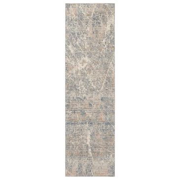 Nourison Exhale 2"2" x 7"6" Beige and Blue Runner, , large
