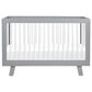 Babyletto Hudson 2 Piece Nursery Set in Grey and White, , large