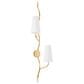 Corbett Lighting Cortona 2-Light Wall Sconce in Vintage Gold Leaf, , large