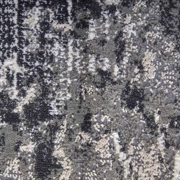 Feizy Prasad Ivory and Charcoal 1"8" x 2"10" Area Rug, , large