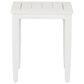 Linon Home Decor Claiborne Square Side Table in White, , large