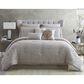 Hallmart Collectibles Kearney Damask 9-Piece Queen Comforter Set in Tuton and Ivory, , large