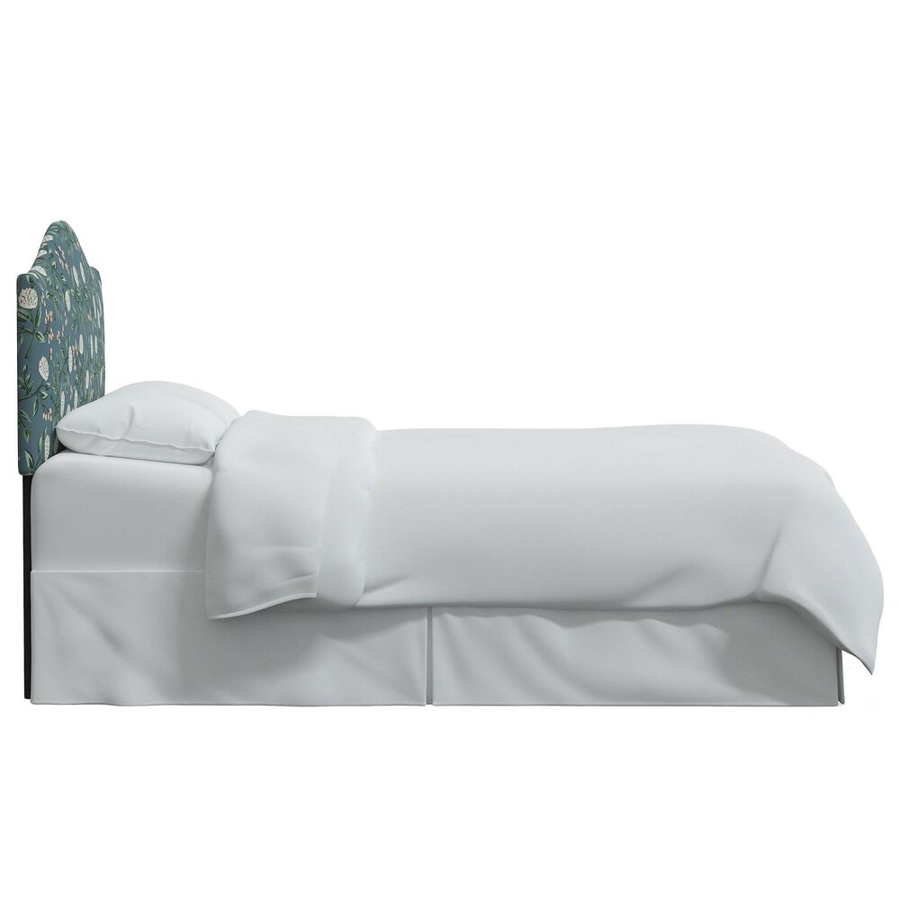 Rifle Paper Co Crafted by Cloth and Company Mayfair Queen Headboard in Peonies Emerald, , large
