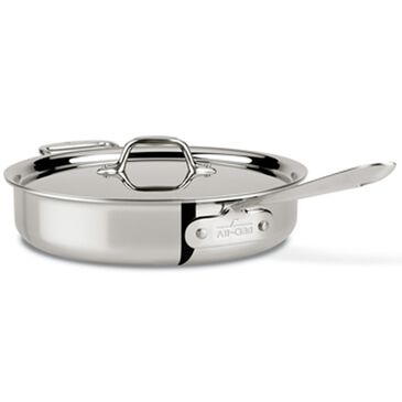All-Clad Stainless Covered 3-Quart Saute Pan, , large