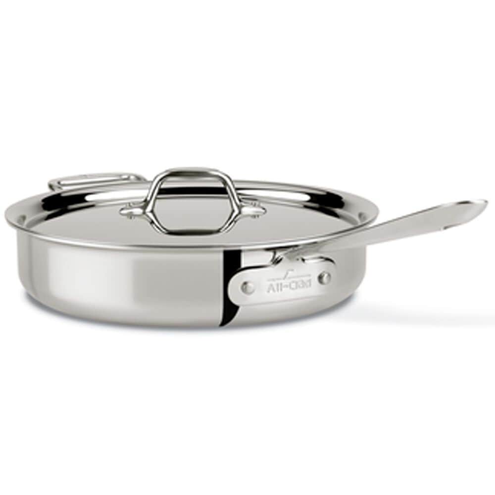 All-Clad Stainless Covered 3-Quart Saute Pan, , large