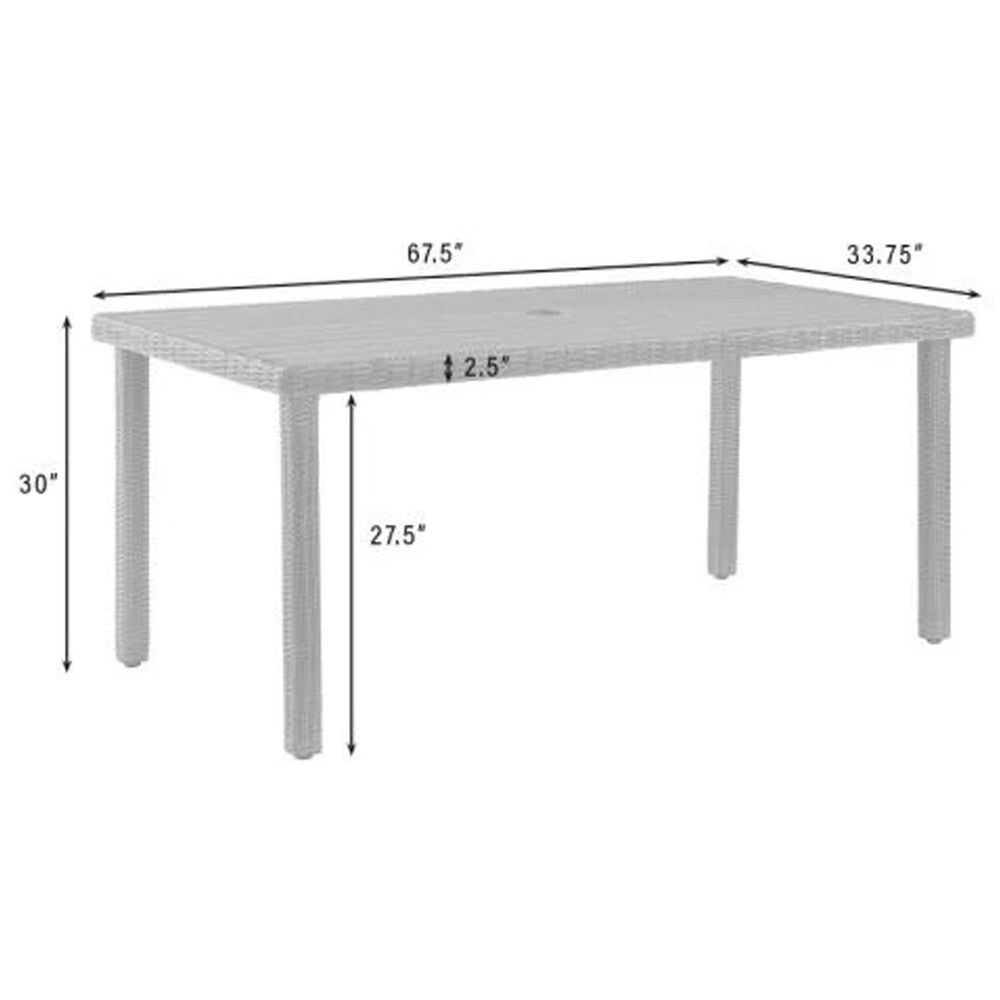 Crosley Furniture Bradenton 7Piece Patio Dining Set with Sand in