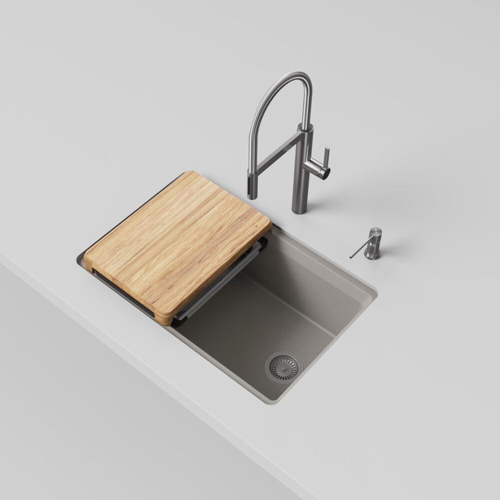 Blanco Inteos 30&quot; Undermount Single Bowl Kitchen Sink in Truffle, , large