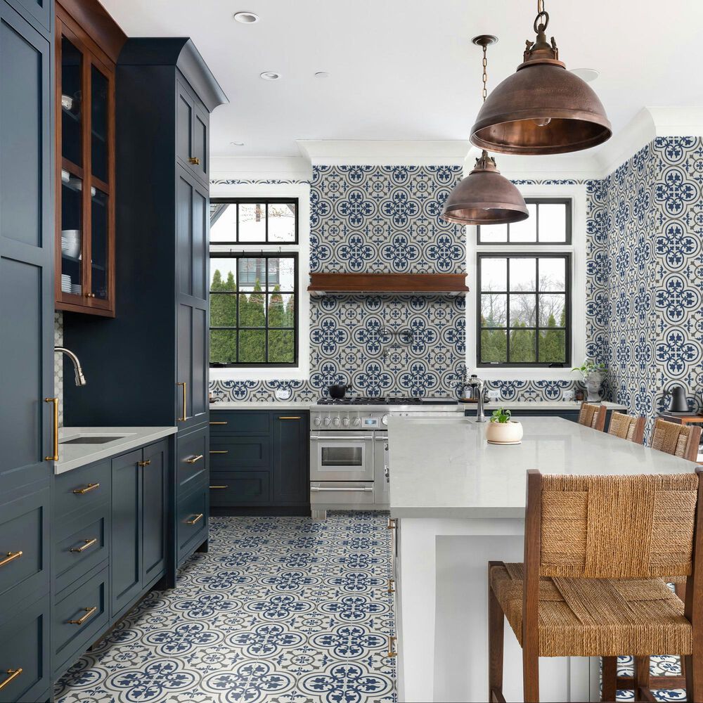 MS International Kenzzi Zanzibar 8&quot; x 8&quot; Porcelain Tile, , large