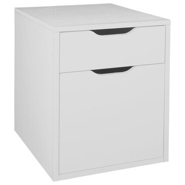 Regency Global Sourcing Niche Mod File Pedestal in White Wood, , large