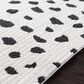 Surya Moroccan Shag MCS-2307 2" x 3" Black and White Area Rug, , large