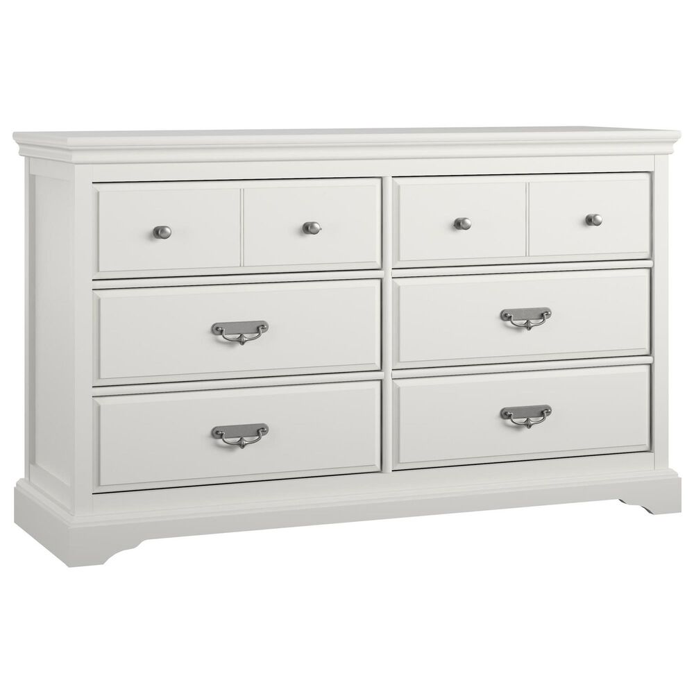 DHP Nordbee 6 Drawer Dresser in White, , large